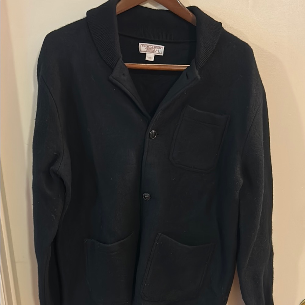 J Crew Black Shawl Collar Cardigan